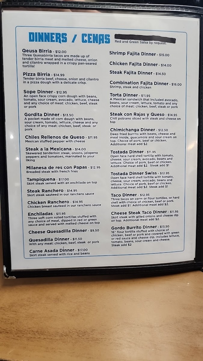 EL JIMADOR 2 Menu - Image 2